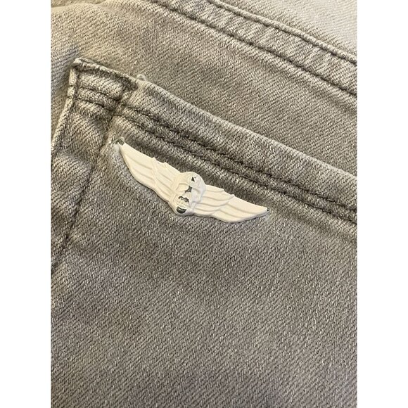 Rock & Republic Berlin Straight Jeans Mid Rise Washed Gray R010189 Denim 16M - Picture 6 of 10